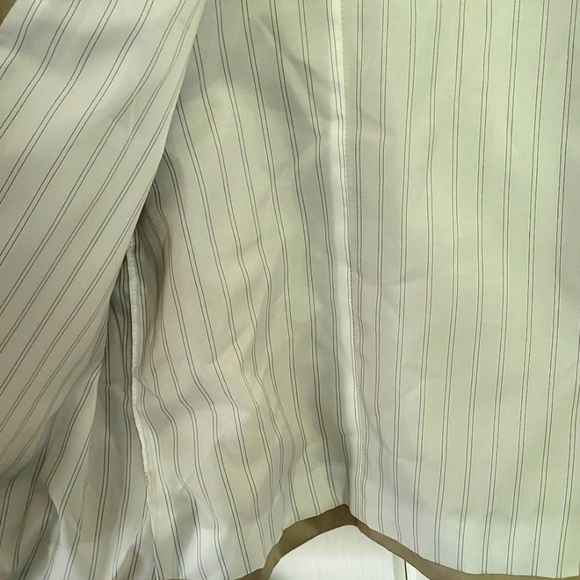 Chicos Beige Cotton Stretch Dress Open Front Vest - Picture 4 of 6